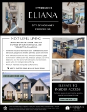 Coming Soon! Eliana By Southgate Homes in McKinney