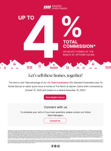 Earn up to 4% commission at The Ranch at Uptown Celina!