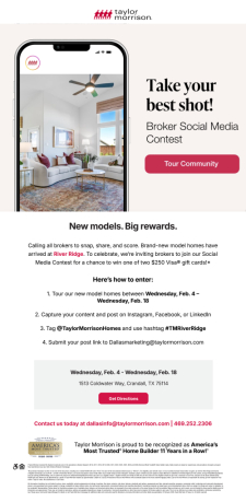 New model homes and a social media contest at River Ridge!