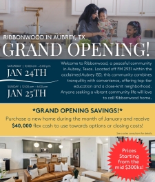 Grand Opening of Ribbonwood in Aubrey!