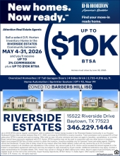 $10K BTSA on Select Riverside Estates Inventory
