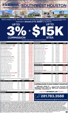 3% Commission + $15K BTSA in Southwest Houston