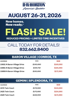 🚨NEW HOME FLASH SALE🚨