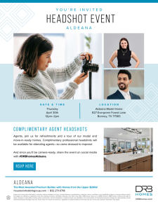 Complimentary Agent Headshots at Aldeana