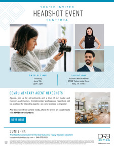 Complimentary Agent Headshots at Sunterra