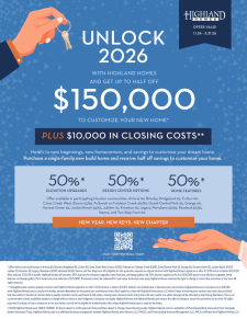 Up to $150K Off Select Homes