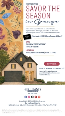 Your Invitation to a Taste of Fall in Grange - RSVP Today! 🍂
