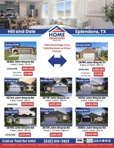 Hill & Dale Ranch in Splendora Inventory & Low Monthly Payments