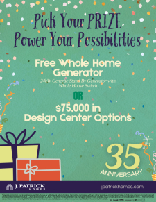 $75,000 at Design Center OR Free Generator