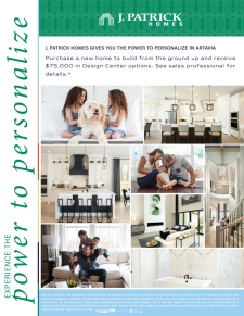 $75K in Design Center Options in ARTAVIA
