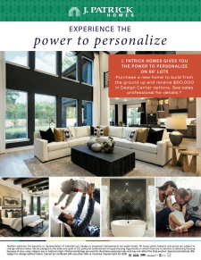 Power to Personalize - 60' Lots