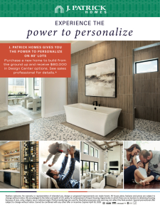 Power to Personalize - 80' Lots