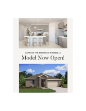 Aspire At The Reserve At Huntsville Model Now Open