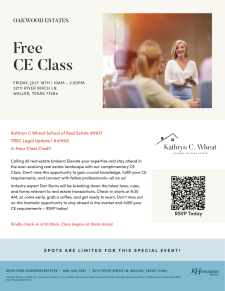 Free Legal Update I CE Class