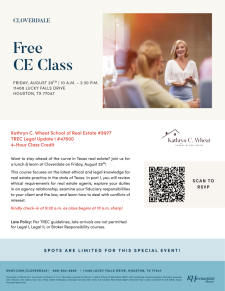 Legal Update I CE Class