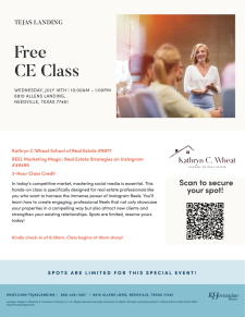 REEL Marketing Magic CE Class