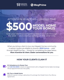 Don't Miss Out On A $500 Model Home Tour Bonus 🏡