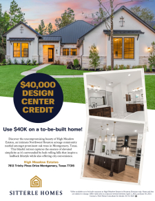 Use $40K to Build in High Meadow Estates