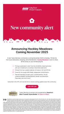 New Community Alert: Hockley Meadows