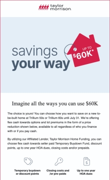 Save Up to $60K on To-Be-Built Homes at Trillium