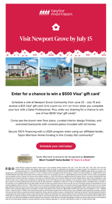 Visit Newport Grove for the Chance to Win!