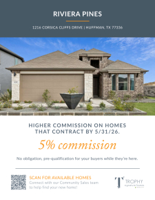 5% Commission On All Homes!