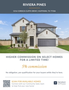 Earn Up to 5% Commission in Huffman, TX