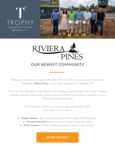 New homes are coming to Houston!