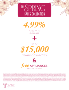 Spring Sales Collection: 4.99% + up to $15,000 in Closing Costs