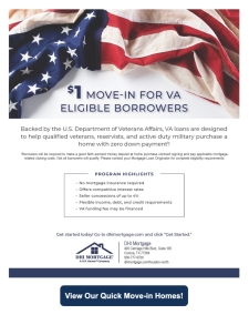 $1 Move-in for Veterans