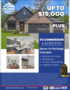3% Commission + BTSA and HUGE buyer incentives!
