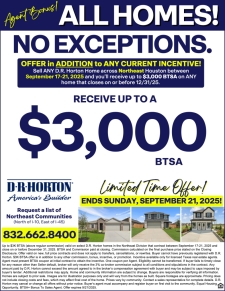 $3K BTSA on ALL HOMES!