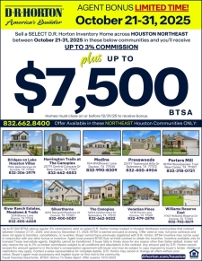 $7,500 Bonus East of I-45