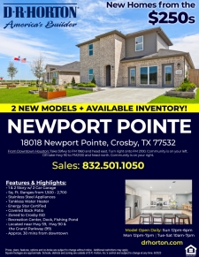 Available New Homes in Crosby!