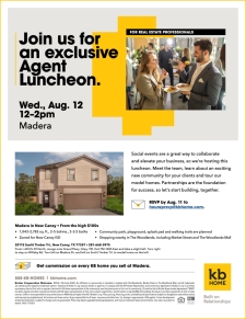 Be Our Guest in Madera for an Exclusive Agent Luncheon!