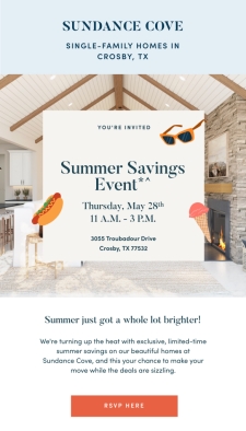 Bring Your Clients to Sundance Cove for Our Summer Savings Event