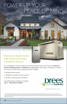 Build Your Dream Home with Drees—Get a FREE Generac 24kW Generator!