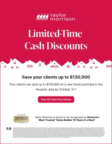 Cash price discounts up to $130,000