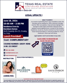 Complimentary CE Class at Sundance Cove &bull; Davidson Homes!