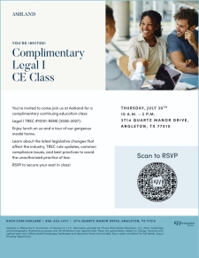 Earn Complimentary CE Credit at Ashland!