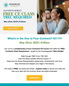 FREE CE Class Required for TREC!
