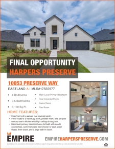 Final Opportunity! Only One Two-Story Home Left for Sale in Conroe, TX!