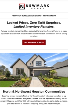 Help Your Buyer Beat the Tariffs! See Our Move-in Ready Homes Now.