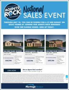 Join Agents Rock Rewards Today! $7,000 Bonus on Select Homes