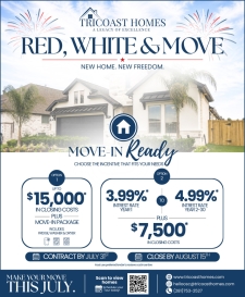 Red, White & Move: Up to $20K in Design Studio Options + $10K Closing Costs!
