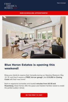 Special Savings to Celebrate the Grand Opening of Blue Heron Estates!