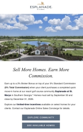 Earn Up to 5% Commission at Esplanade at St. Marys