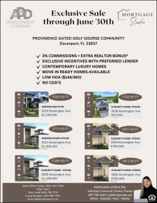 Exclusive Sale on move-in Ready homes with realtor bonus*
