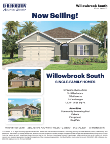 Willowbrook South - Now Selling!