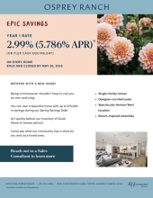Epic Savings at Osprey Ranch